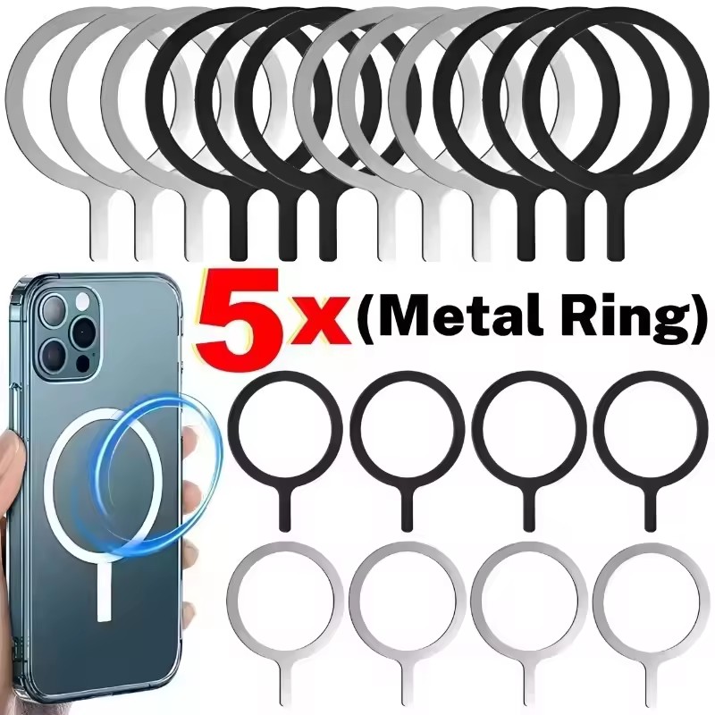 ステンレス製ユニバーサル磁気金属プレートリング、マグセーフワ - Car Phone Holder のレビューと価格