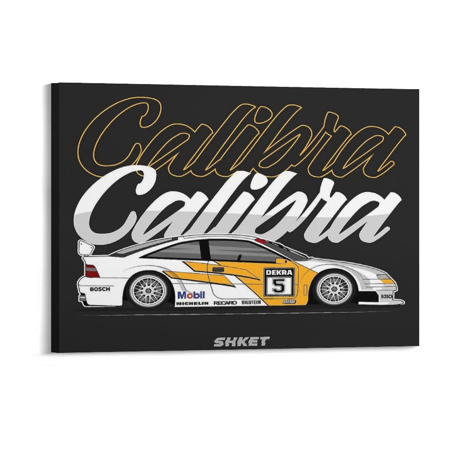 オペルカリブラ Dtm レースカーキャンバス絵画クラブパブガ - Car Mirror のレビューと価格
