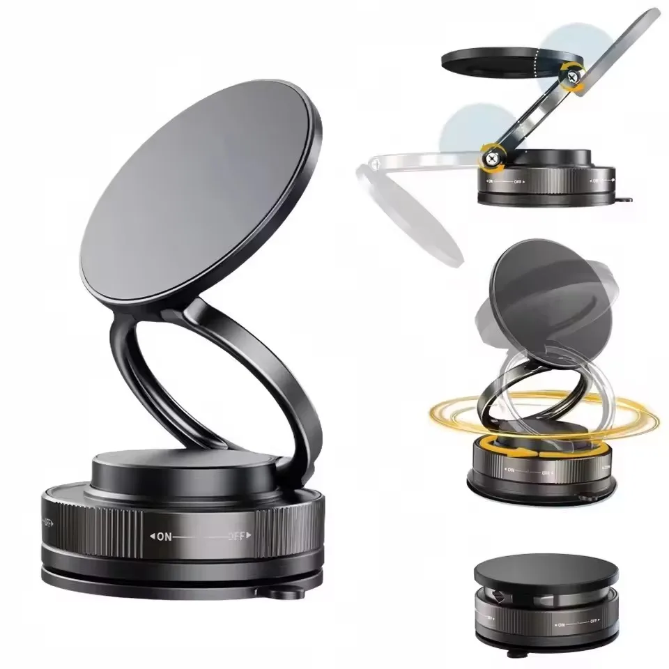 360をアップグレード ° 真空磁石式スマートフォンホルダー - Car Phone Holder のレビューと価格