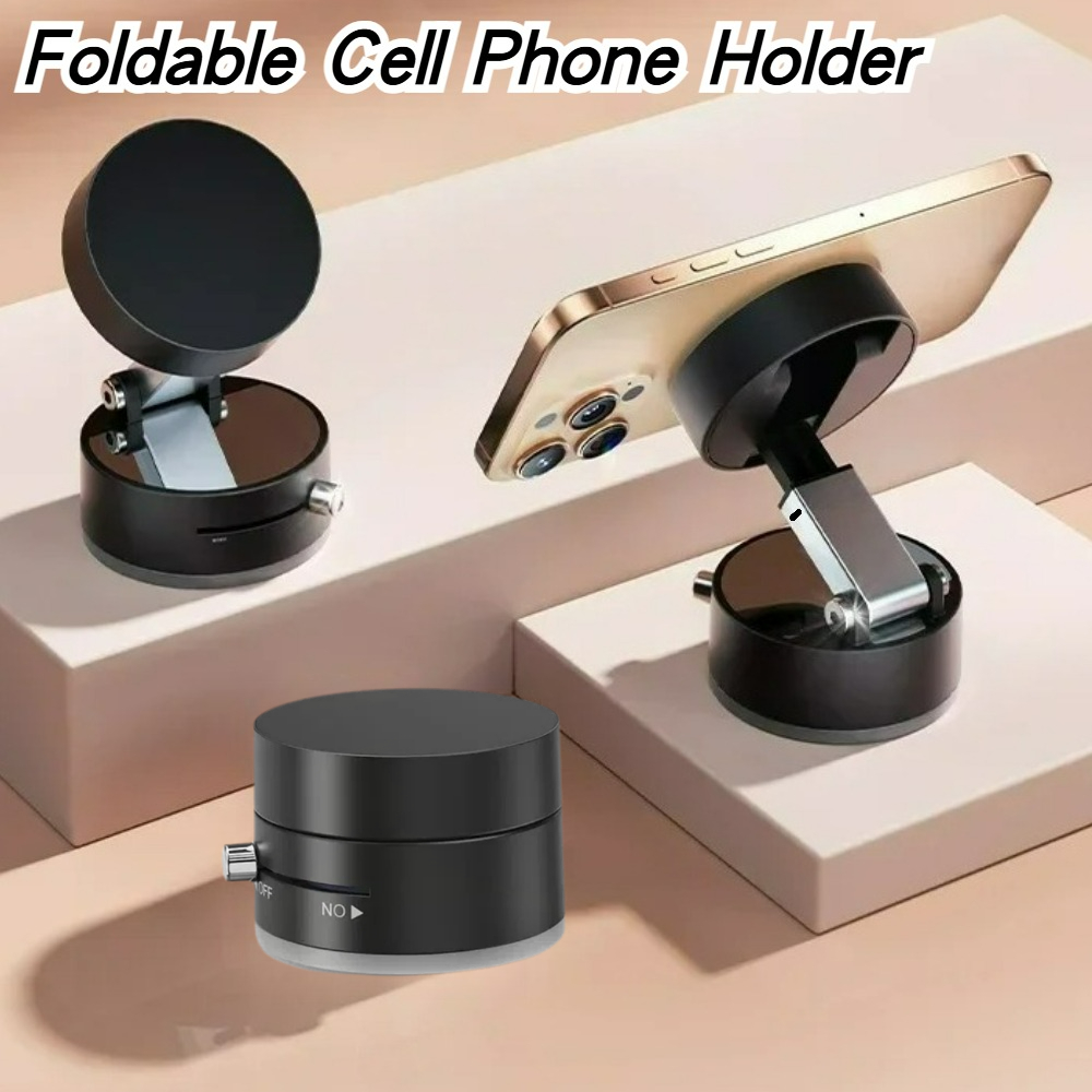 高性能磁気真空ホルダー折りたたみ式ユニバーサル電話スタンド車 - Car Phone Holder のレビューと価格