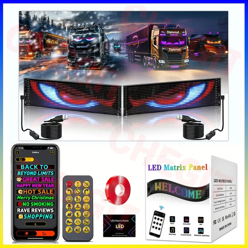 LEDディスプレイ トラックアイ カーサイン Bluetoo - Car Led Light のレビューと価格