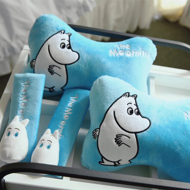 新作のムーミンキャラクターが描かれた、人気のカーシートベルト - Car Seat Cover のレビューと価格