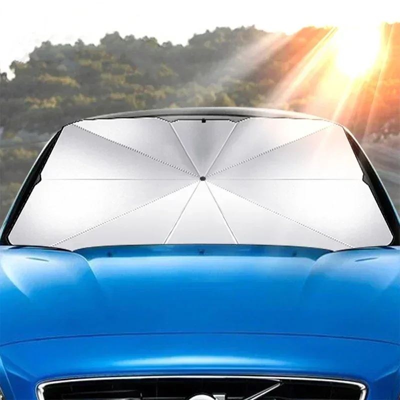車用サンシェード、フロントガラス用傘型サンシェード、折りたた - Windshield Sun Shade のレビューと価格