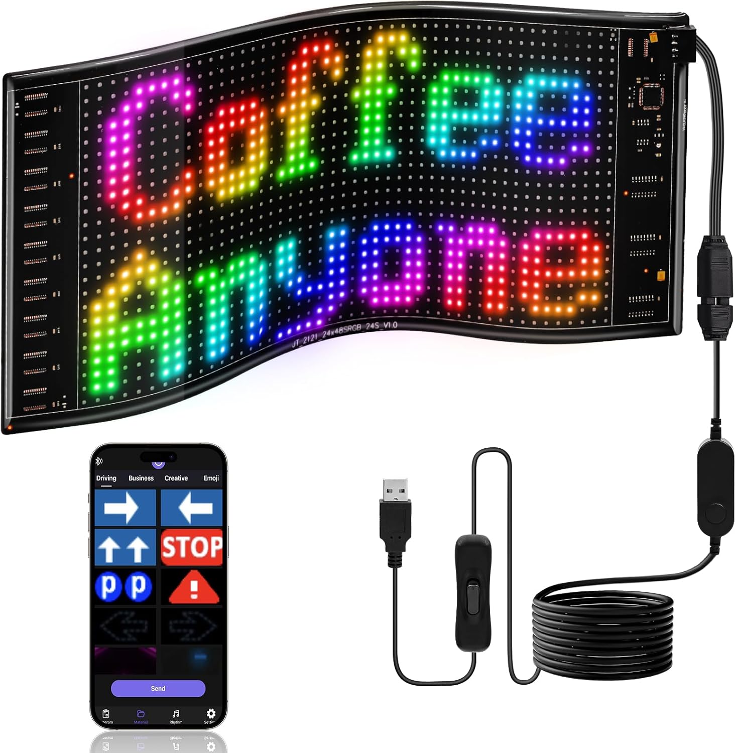 LED DIY マトリックスピクセルパネル LEDディスプレ - Car Led Light のレビューと価格