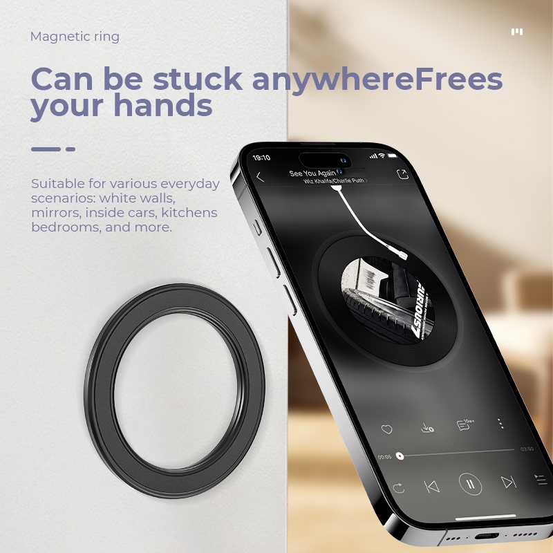 MagSafe対応 強力マグネットリング式スマホホルダー 粘 - Car Phone Holder のレビューと価格