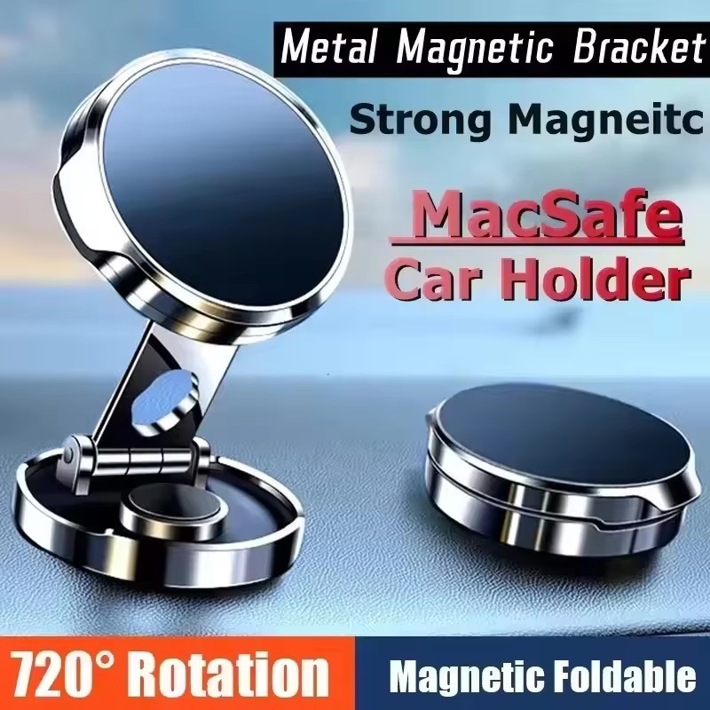 丸型折りたたみ式マグネットカーホルダー 360度回転式携帯電 - Car Phone Holder のレビューと価格