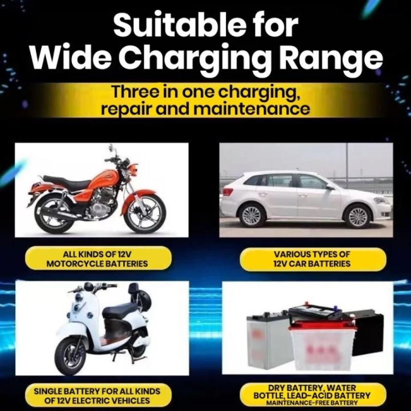 スマート12Vユニバーサルカーバッテリー充電器、逆極性保護機 - Car Charger のレビューと価格